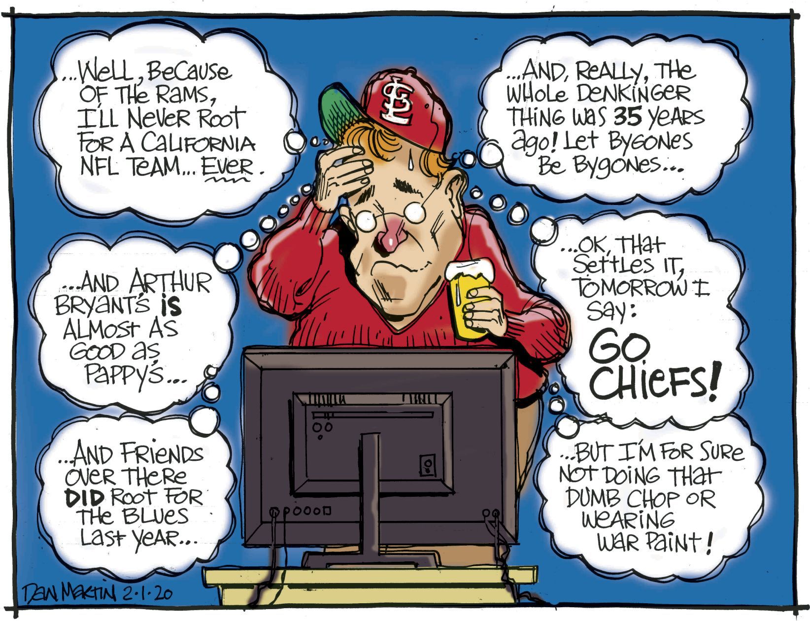 Feb. 1: Should St. Louis root for the Kansas City Chiefs in the Super Bowl?